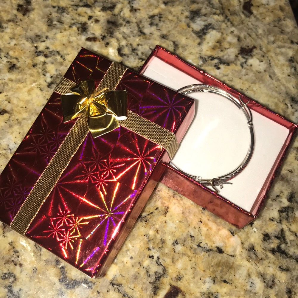 Silver hoop earrings